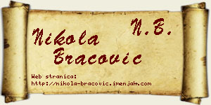 Nikola Bracović vizit kartica